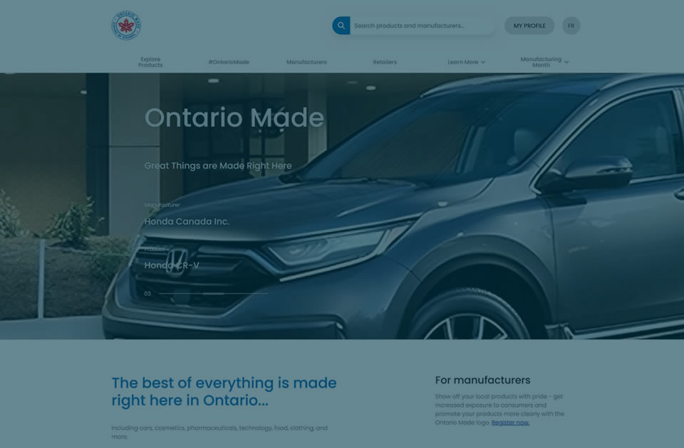 Ontario Made database project